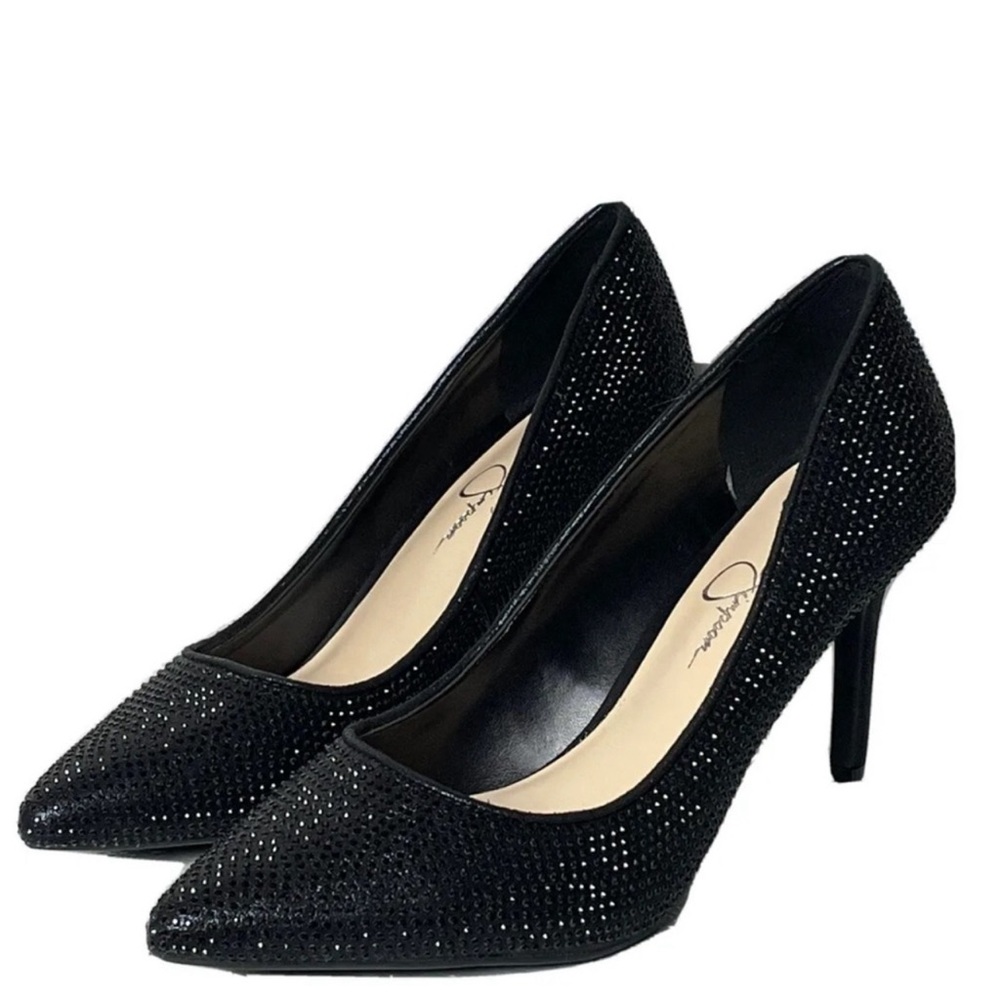 Jessica Simpson Black Studded Heels